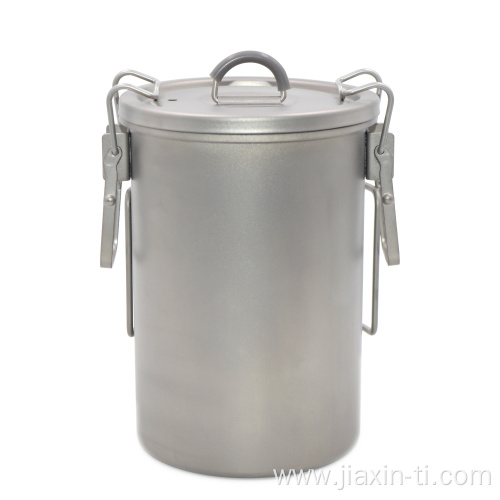 900ml Titanium Cooking Pot For camping Outdoor Cookware